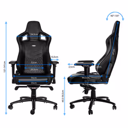 noblechairs EPIC Sedia da gaming per PC Seduta imbottita Nero - Vista aggiuntiva 6