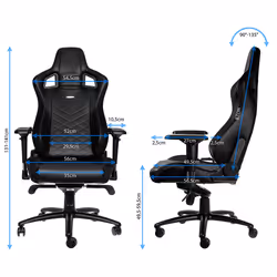 noblechairs EPIC Sedia da gaming per PC Seduta imbottita Nero - Vista aggiuntiva 6