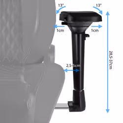 noblechairs EPIC Sedia da gaming per PC Seduta imbottita Nero - Vista aggiuntiva 7