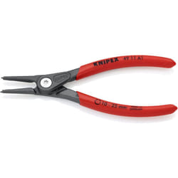Knipex Pinza di Precisione per Anelli di Sicurezza per Anelli di Sicurezza Esterni Su Alberi Bonderizzata Grigia, Rivestiti in Resina Sintetica