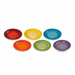 Le Creuset 79285228359006 piatto piano Piatto da portata Rotondo Porcellane dure Colori assortiti 6 pz