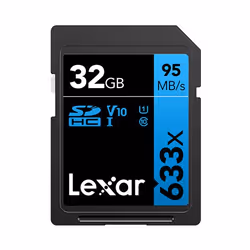 Lexar Professional 633x, 32 GB, SDHC, Classe 10, UHS-I, Class 1 (U1), V10