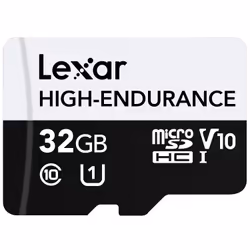 Lexar High-Endurance, 32 GB, MicroSDHC, Classe 10, UHS-I, Class 1 (U1), V10