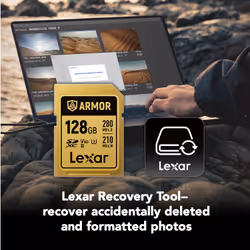 Lexar Armor Gold 128 GB SDXC UHS-II - Vista aggiuntiva 2
