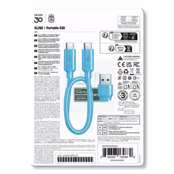 Lexar SL260 512 GB USB tipo-C 3.2 Gen 1 (3.1 Gen 1) Bianco, Blu - Vista aggiuntiva 6