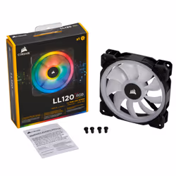Corsair LL120 RGB Case per computer Ventilatore 12 cm Nero, Bianco - Vista aggiuntiva 5