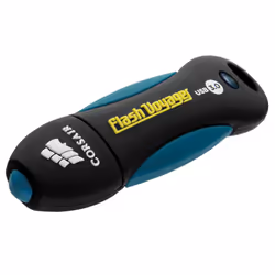 Corsair 64GB Voyager V2, 64 GB, USB tipo A, 3.2 Gen 1 (3.1 Gen 1), 190 MB/s, Cuffia, Nero, Blu