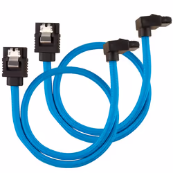 Corsair CC-8900281, 0,3 m, SATA III, Maschio/Femmina, Nero, Blu, Dritto, Dritto