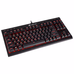 Corsair K63, Cablato, USB, Interruttore a chiave meccanica, QWERTZ, LED, Nero