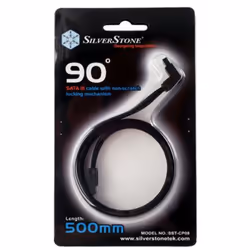 Silverstone CP08 cavo SATA 0,5 m Nero - Vista aggiuntiva 5