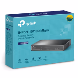TP-Link TL-SF1008P Non gestito Fast Ethernet (10/100) Supporto Power over Ethernet (PoE) Nero - Vista aggiuntiva 4