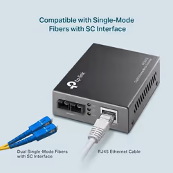 TP-Link Gigabit Ethernet Media Converter(SC,single-mode) - Vista aggiuntiva 6