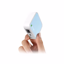 TP-Link TL-WR802N router wireless Fast Ethernet Banda singola (2.4 GHz) Blu, Bianco - Vista aggiuntiva 4