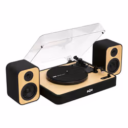 The House Of Marley EM-JT304-SB piatto audio Giradischi con trasmissione a cinghia Nero, Legno Manuale - Vista aggiuntiva 2