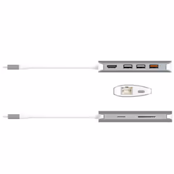 j5create JCD383-N Adattatore multiplo 9-in-1 USB-C™ - Vista aggiuntiva 3