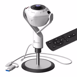 j5create JVU368-N Webcam con teconologia AI a 360° con vivavoce