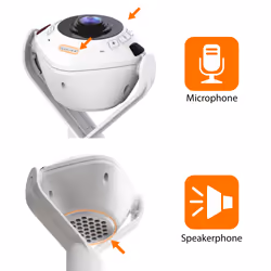 j5create JVU368-N Webcam con teconologia AI a 360° con vivavoce - Vista aggiuntiva 6