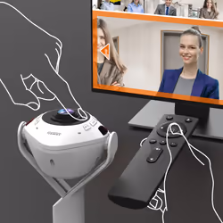 j5create JVU368-N Webcam con teconologia AI a 360° con vivavoce - Vista aggiuntiva 8