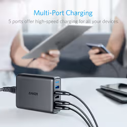 Anker PowerPort Speed 5 Universale Nero AC Interno - Vista aggiuntiva 4