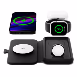Cygnett Voyager Cuffie, Smartphone, Orologio intelligente Nero USB Carica wireless Ricarica rapida Interno