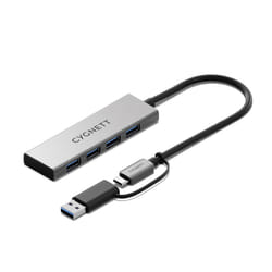 Cygnett Unite USB 3.2 Gen 2 (3.1 Gen 2) Type-A + Type-C Alluminio