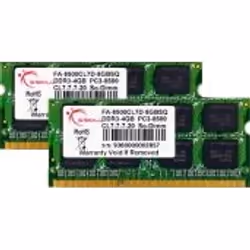 G.Skill FA-8500CL7D-8GBSQ, 8 GB, 2 x 4 GB, DDR3, 1066 MHz, 204-pin SO-DIMM