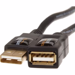 AmazonBasics USB 2.0 A, M/F, 2m cavo USB USB A Nero