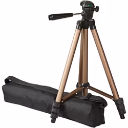 AmazonBasics WT3130T+WT3111H, 3 gamba/gambe, Nero, Marrone, 127 cm