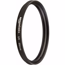 AmazonBasics CF26-N-58, 5,8 cm, Filtro a raggi ultravioletti (UV) per fotocamera, 1 pz
