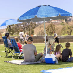 Sport-Brella Ombrellone da Spiaggia Protezione Solare UV 50+, 180cm, Blu