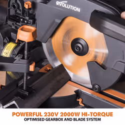Evolution Power Tools R255 SMS+ 2500 Giri/min 2000 W - Vista aggiuntiva 5