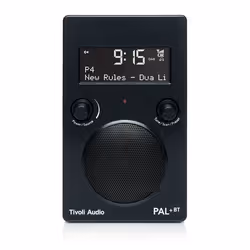 Tivoli Audio PAL+BT, Portatile, Analogico e digitale, DAB+, FM, LED, Nero, Manopola