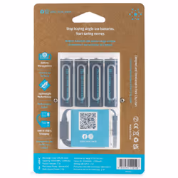 Pale Blue PB-AA-C batteria per uso domestico Batteria ricaricabile Stilo AA Ioni di Litio - Vista aggiuntiva 3