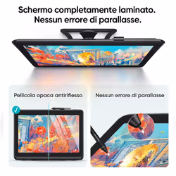 XPPen Artist 22 Plus tavoletta grafica Nero 5080 lpi (linee per pollice) 409 x 230 mm USB - Vista aggiuntiva 5