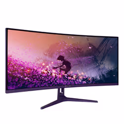 Arozzi Nova 34″ Curved Monitor PC 86,4 cm (34") 3440 x 1440 Pixel 4K Ultra HD LED Viola - Vista aggiuntiva 2