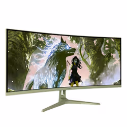 Arozzi Nova 34″ Curved Monitor PC 86,4 cm (34") 3440 x 1440 Pixel 4K Ultra HD LED Verde - Vista aggiuntiva 2