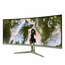 Arozzi Nova 34″ Curved Monitor PC 86,4 cm (34") 3440 x 1440 Pixel 4K Ultra HD LED Verde - Vista aggiuntiva 7