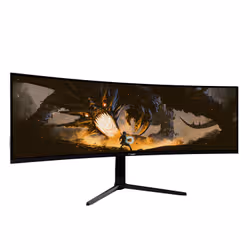 Arozzi Nova 49” Curved Monitor PC 124,5 cm (49") 5120 x 1440 Pixel Dual QHD LED Nero - Vista aggiuntiva 2