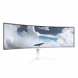 Arozzi Nova 49” Curved Monitor PC 124,5 cm (49") 5120 x 1440 Pixel Dual QHD LED Bianco - Vista aggiuntiva 2