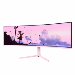 Arozzi Nova 49” Curved Monitor PC 124,5 cm (49") 5120 x 1440 Pixel Dual QHD LED Rosa - Vista aggiuntiva 7