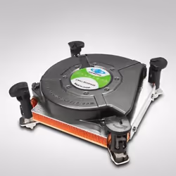 Inter-Tech K-2, Refrigeratore, 7,5 cm, 1000 Giri/min, 4000 Giri/min, Nero, Rame, Argento