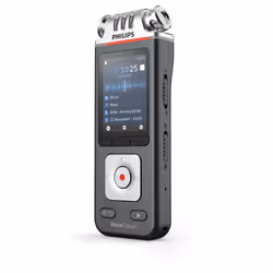 Philips Voice Tracer DVT7110/00 dittafono Flash card Antracite, Cromo