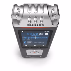 Philips Voice Tracer DVT7110/00 dittafono Flash card Antracite, Cromo - Vista aggiuntiva 4