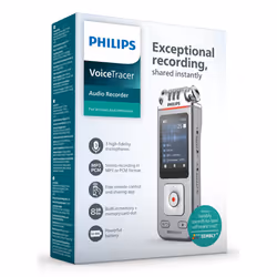 Philips DVT4115 Digital Voice Tracer Flash card Cromo, Argento - Vista aggiuntiva 8