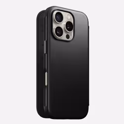 Nomad NM01680185, Custodia a libro, Apple, iPhone 16 Pro, 16 cm (6.3"), Nero