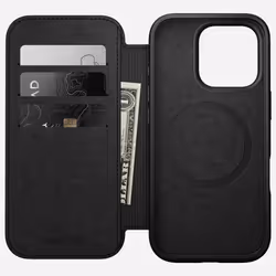 Nomad NM01680185 custodia per cellulare 16 cm (6.3") Custodia a libro Nero