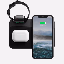 Nomad Base Station Telefono cellulare, Orologio intelligente Nero AC Carica wireless Interno