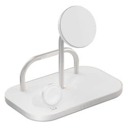 ZENS ZEDC29W/00 Caricabatterie per dispositivi mobili Cuffie, Smartphone, Orologio intelligente Argento, Bianco AC, USB Carica wireless Ricarica rapida Interno