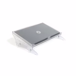 BakkerElkhuizen FlexDesk 640, Plastica, Gomma, Acciaio, 110 - 180 mm, Grigio chiaro, Trasparente, 515 mm, 380 mm, 110 mm