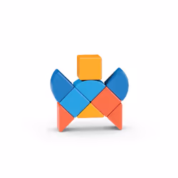 Geomag MagiCube 3 Shapes Recycled Animals - Vista aggiuntiva 4